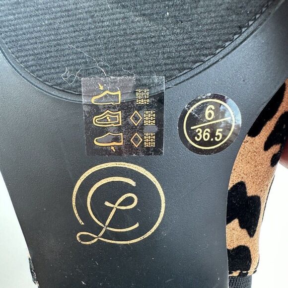 Chinese Laundry Sz 6 Finn Ankle Bootie Chelsea Boot NWOB Tan Suede Animal Print - Picture 9 of 11